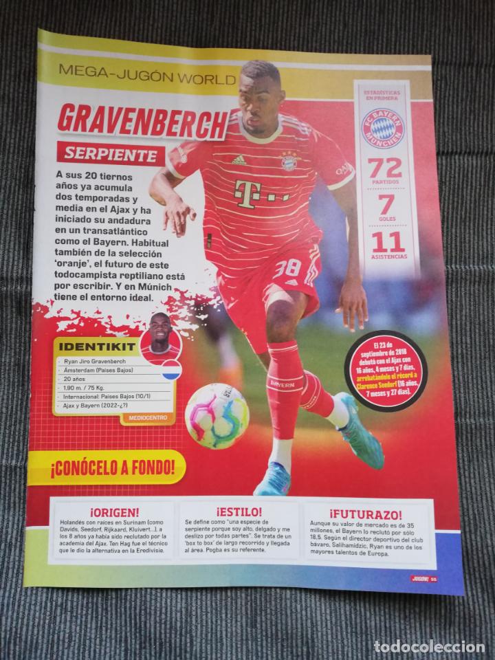 Sammelleidenschaft Sport: HOJA TIPO POSTER GRAVENBERCH BAYERN MUNCHEN REVISTA JUGON 2022 2023 22 23 TAMA&Ntilde;O FOLIO