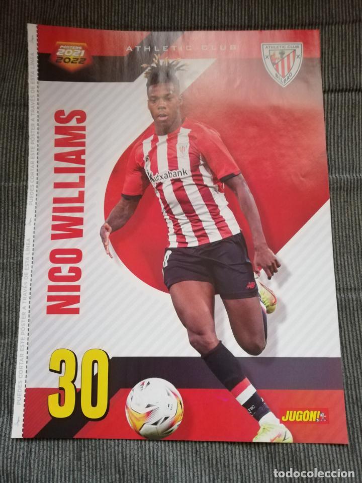 Sammelleidenschaft Sport: POSTER NICO WILLIAMS ATHLETIC BILBAO MILITAO REAL MADRID REVISTA JUGON 2021 2022 21 22 TAMA&Ntilde;O FOLIO