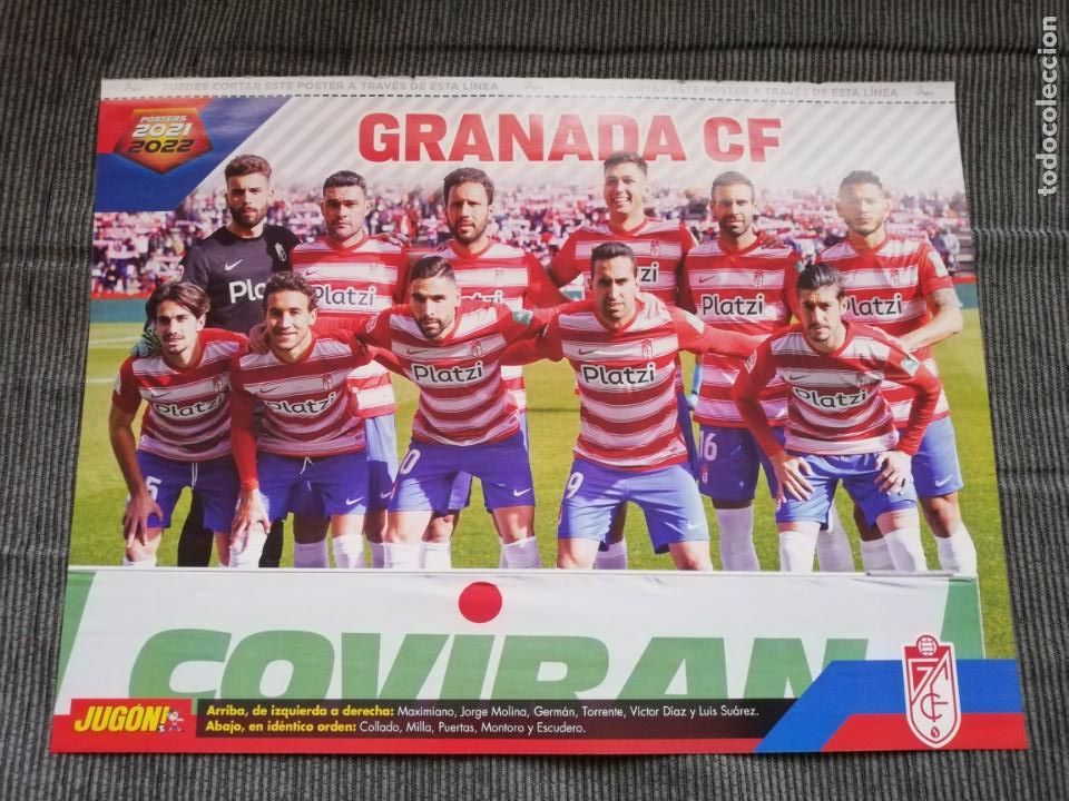Sammelleidenschaft Sport: POSTER ALINEACION GRANADA DANIEL WASS AT MADRID REVISTA JUGON 2021 2022 21 22 TAMA&Ntilde;O FOLIO