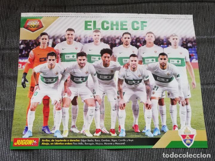 Collezionismo sportivo: POSTER ALINEACION ELCHE BRYAN GIL VALENCIA REVISTA JUGON 2021 2022 21 22 TAMA&Ntilde;O FOLIO
