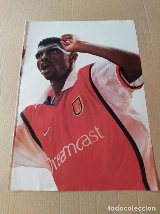Sammelleidenschaft Sport: KANU ARSENAL POSTER 1 PAG REVISTA SOLO GOLES A&Ntilde;OS 90 - 2000 + ENTREVISTA