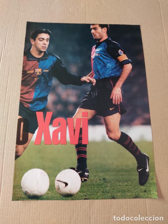 Colecionismo desportivo: ROOKIE XAVI BARCELONA BAR&Ccedil;A GUARDIOLA POSTER 1 PAG REVISTA SOLO GOLES A&Ntilde;OS 90 - 2000 + ENTREVISTA