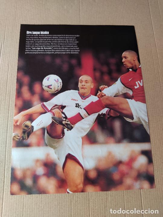 Sammelleidenschaft Sport: NICOLAS ANELKA ARSENAL RIO FERDINAND POSTER 1 PAG REVISTA SOLO GOLES A&Ntilde;OS 90 - 2000