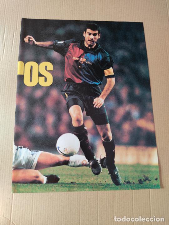 Sammelleidenschaft Sport: PEP GUARDIOLA BARCELONA BAR&Ccedil;A POSTER 1 PAG REVISTA SOLO GOLES A&Ntilde;OS 90 - 2000 + MILLA ENGONGA