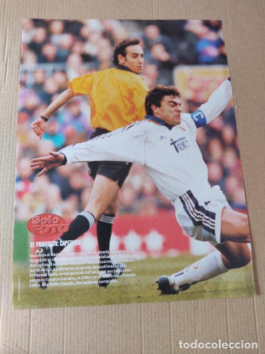 Sammelleidenschaft Sport: MANOLO SANCHIS REAL MADRID POSTER 1 PAG REVISTA SOLO GOLES A&Ntilde;OS 90 - 2000 + RONALDO BRASIL