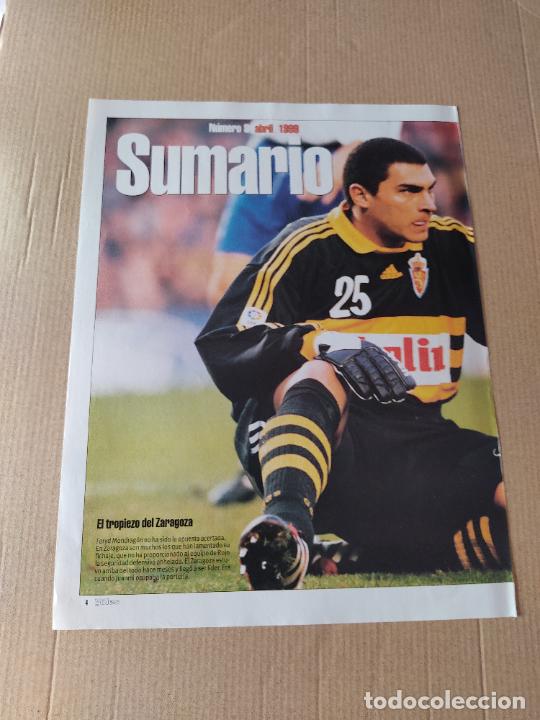 Sammelleidenschaft Sport: FARYD MONDRAGON REAL ZARAGOZA POSTER 1 PAG REVISTA SOLO GOLES A&Ntilde;OS 90 - 2000