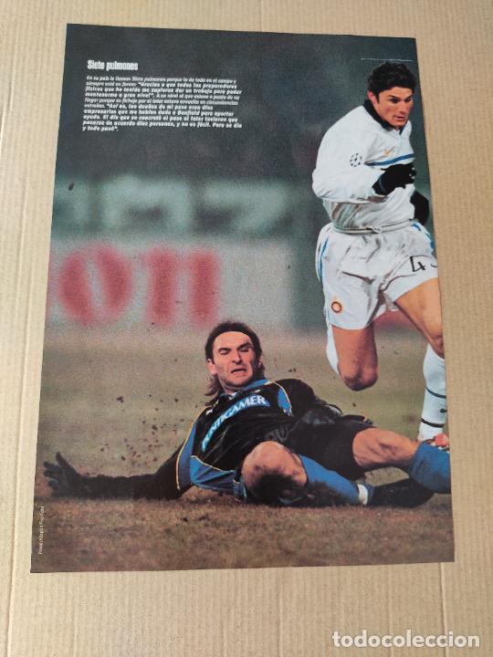 Sammelleidenschaft Sport: JAVIER ZANETTI INTER DE MILAN POSTER 1 PAG REVISTA SOLO GOLES A&Ntilde;OS 90 - 2000 + ALBERT FERRER CHELSEA