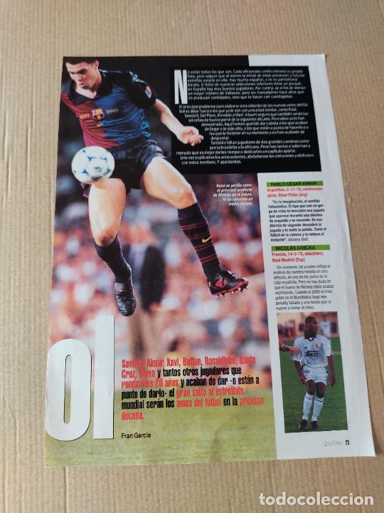 Sammelleidenschaft Sport: NANO BARCELONA BAR&Ccedil;A TIPO POSTER 1 PAG REVISTA SOLO GOLES A&Ntilde;OS 90 - 2000 ANELKA GERARD GABRI BUFFON