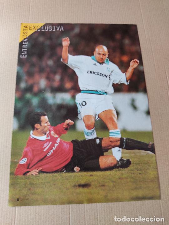 Sammelleidenschaft Sport: IVAN DE LA PE&Ntilde;A OLYMPIQUE MARSELLA RYAN GIGGS POSTER 1 PAG REVISTA SOLO GOLES A&Ntilde;OS 90 - 2000