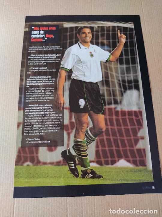 Sammelleidenschaft Sport: SALVA BALLESTA RACING DE SANTANDER TIPO POSTER 1 PAG REVISTA SOLO GOLES A&Ntilde;OS 90 - 2000