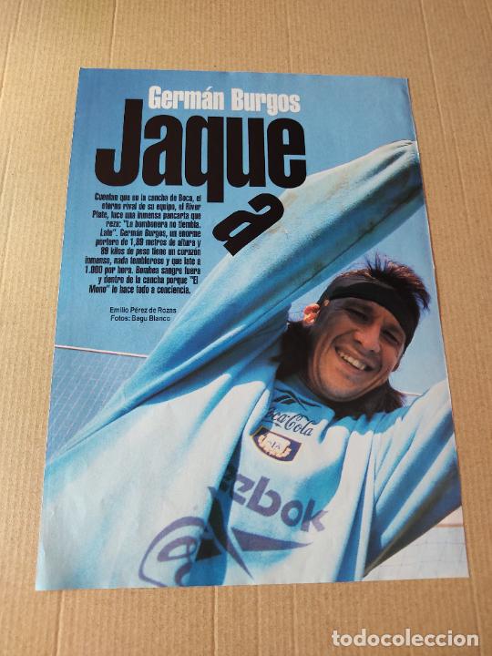 Sammelleidenschaft Sport: MONO BURGOS ARGENTINA JOSEBA ETXEBERRIA ATHLETIC POSTER 1 PAG REVISTA SOLO GOLES A&Ntilde;OS 90 - 2000
