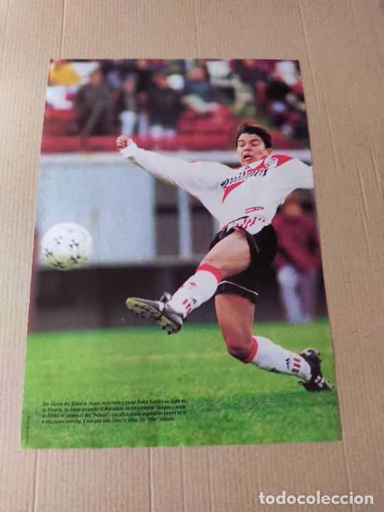 Sammelleidenschaft Sport: JAVIER SAVIOLA RIVER PLATE TIPO POSTER 1 PAG REVISTA SOLO GOLES A&Ntilde;OS 90 - 2000