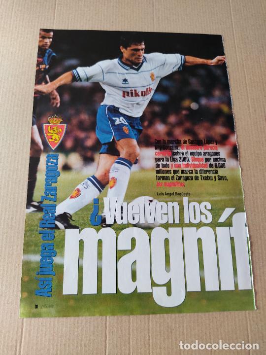 Sammelleidenschaft Sport: ACU&Ntilde;A REAL ZARAGOZA TIPO POSTER 1 PAG REVISTA SOLO GOLES A&Ntilde;OS 90 - 2000