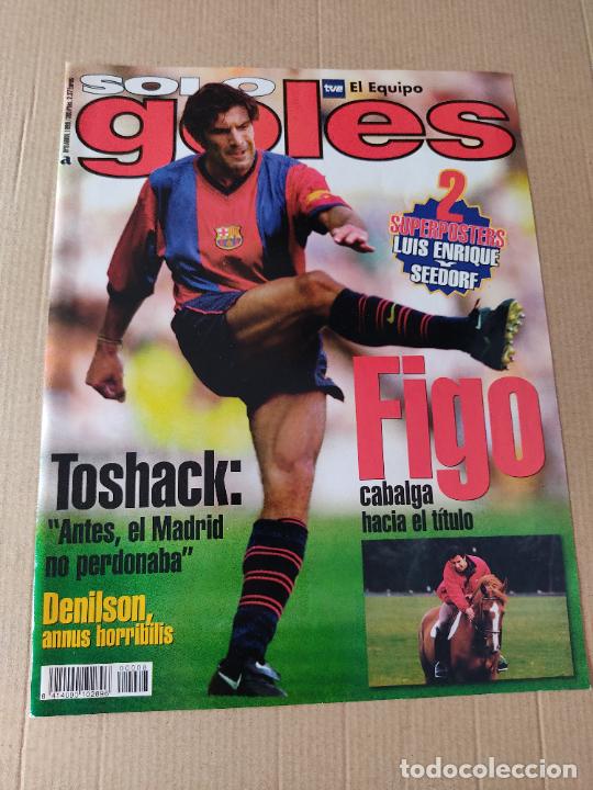 Sammelleidenschaft Sport: LUIS FIGO BARCELONA BAR&Ccedil;A TIPO POSTER 1 PAG PORTADA REVISTA SOLO GOLES A&Ntilde;O 1999