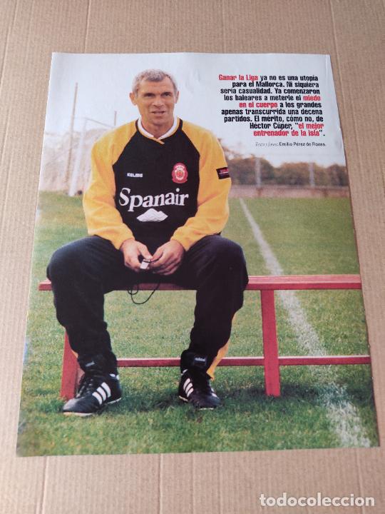 Collectionnisme sportif: HECTOR CUPER ENTRENADOR REAL MALLORCA POSTER 1 PAG REVISTA SOLO GOLES A&Ntilde;OS 90 + PUBLICIDAD SOLO BICI