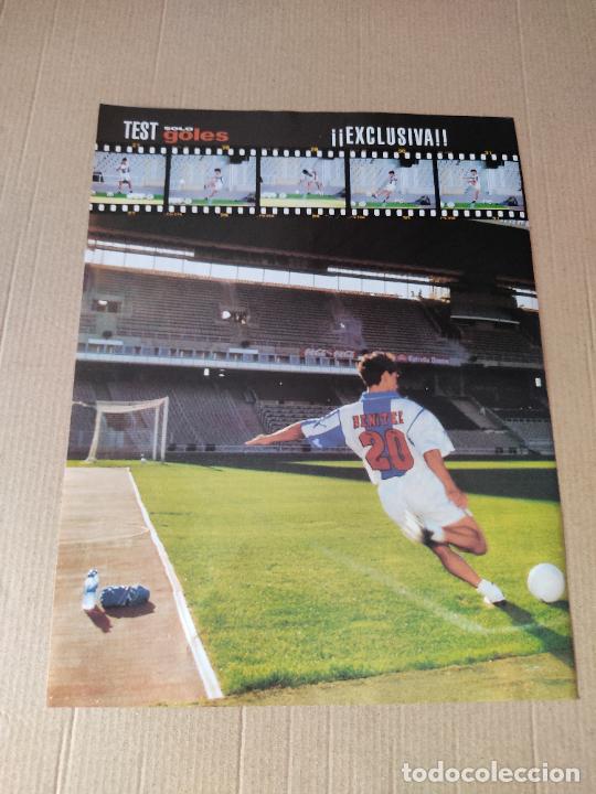 Sammelleidenschaft Sport: MIGUEL ANGEL BENITEZ ESPANYOL POSTER 1 PAG REVISTA SOLO GOLES A&Ntilde;OS 90
