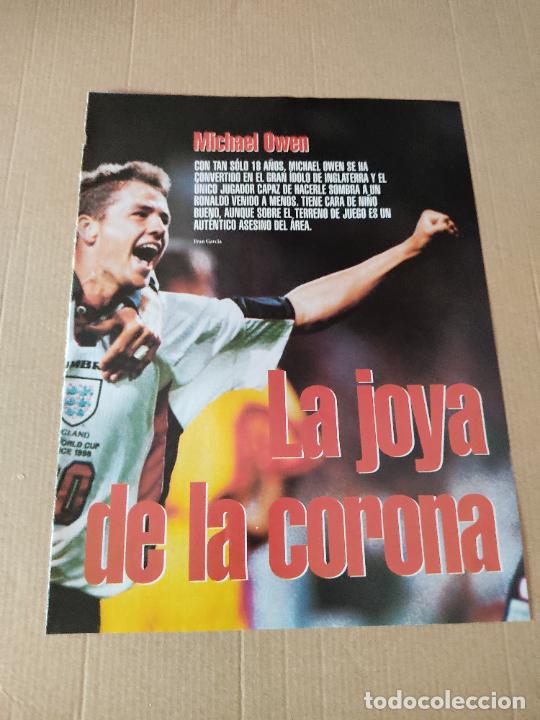 Sammelleidenschaft Sport: MICHAEL OWEN INGLATERRA TIPO POSTER 1 PAG REVISTA SOLO GOLES A&Ntilde;OS 90 + REPORTAJE LIVERPOOL