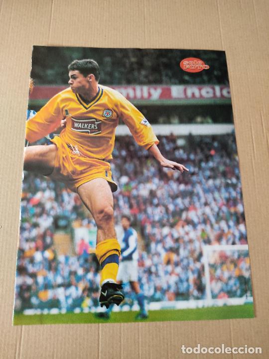 Sammelleidenschaft Sport: STUART CAMPBELL LEICESTER TIPO POSTER 1 PAG REVISTA SOLO GOLES A&Ntilde;OS 90