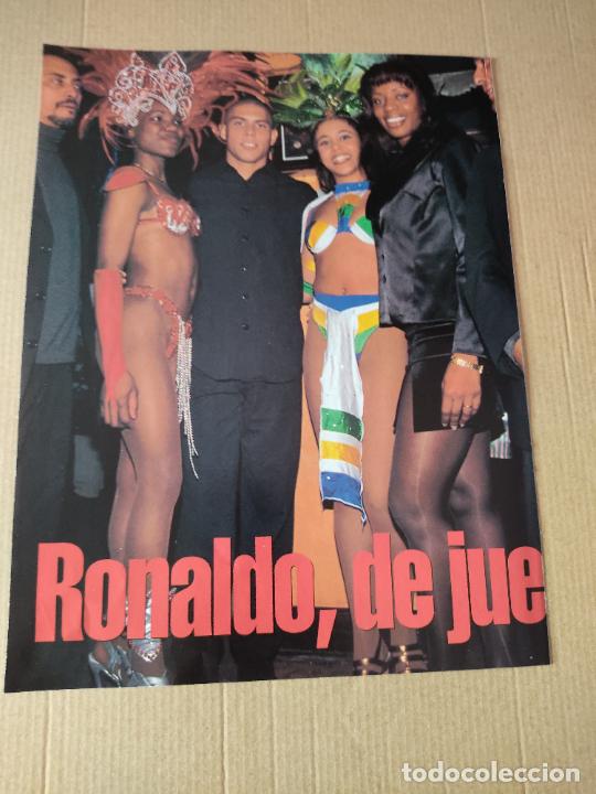 Sammelleidenschaft Sport: RONALDO BRASIL POSTER 1 PAG REVISTA SOLO GOLES A&Ntilde;OS 90 + ENTREVISTA MARIO ZAGALLO