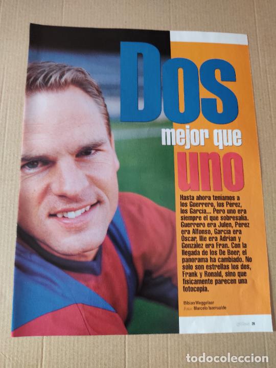 Sammelleidenschaft Sport: FRANK DE BOER BARCELONA BAR&Ccedil;A TIPO POSTER 1 PAG REVISTA SOLO GOLES A&Ntilde;OS 90 + RONALD DE BOER