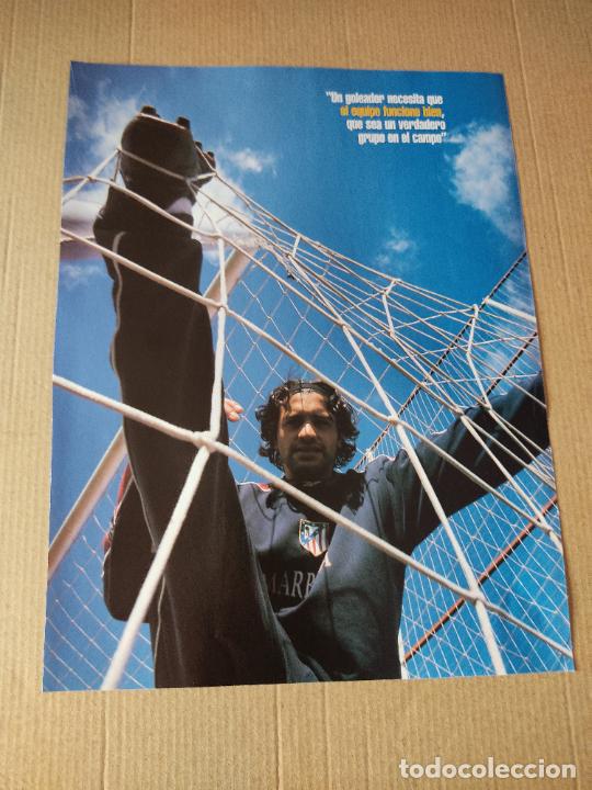 Sammelleidenschaft Sport: FERNANDO CORREA ATLETICO MADRID POSTER 1 PAG REVISTA SOLO GOLES A&Ntilde;OS 90 + GARZON PORTERO DE LEY