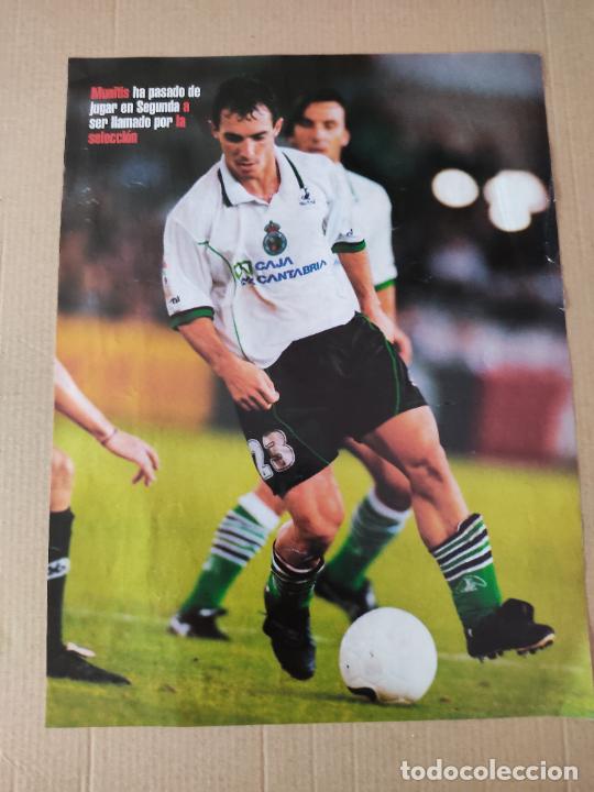 Sammelleidenschaft Sport: PEDRO MUNITIS RACING DE SANTANDER POSTER 1 PAG REVISTA SOLO GOLES A&Ntilde;OS 90