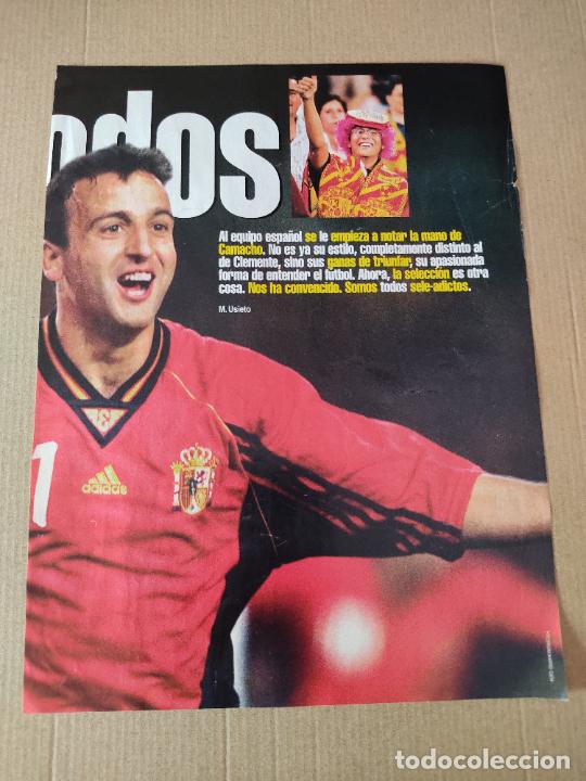 Sammelleidenschaft Sport: FRAN GONZALEZ ESPA&Ntilde;A SELECCI&Oacute;N ESPA&Ntilde;OLA POSTER 1 PAG REVISTA SOLO GOLES A&Ntilde;OS 90 CA&Ntilde;IZARES CAMACHO