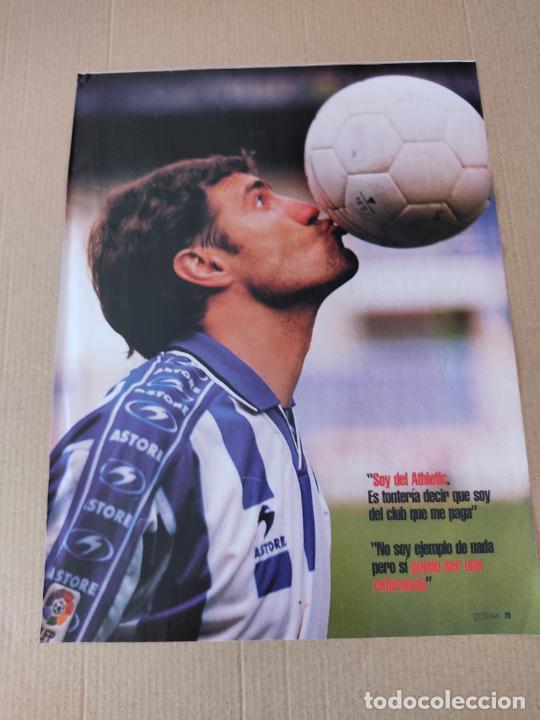 Collectionnisme sportif: JULIO SALINAS DEPORTIVO ALAVES POSTER 1 PAG REVISTA SOLO GOLES A&Ntilde;OS 90