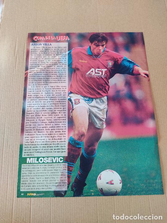Sammelleidenschaft Sport: SAVO MILOSEVIC ASTON VILLA JUNINHO ATLETICO MADRID POSTER 1 PAG REVISTA FUTBOL FANTASTICO A&Ntilde;OS 90