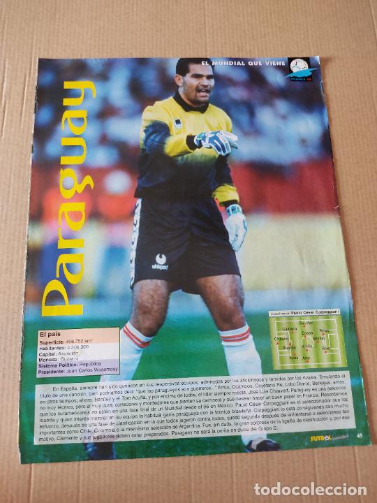 Sammelleidenschaft Sport: CHILAVERT PARAGUAY POSTER 1 PAG REVISTA FUTBOL FANTASTICO A&Ntilde;OS 90 + HISTORIA MUNDIALES