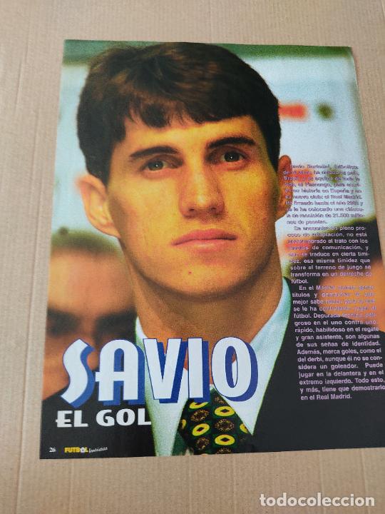 Sammelleidenschaft Sport: SAVIO BORTOLINI REAL MADRID POSTER 1 PAG REVISTA FUTBOL FANTASTICO A&Ntilde;OS 90