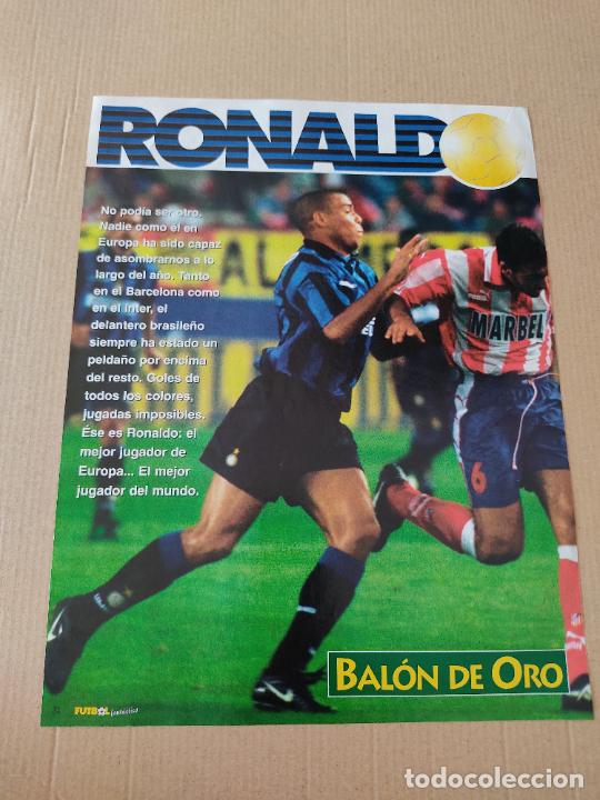 Sammelleidenschaft Sport: RONALDO NAZARIO INTER DE MILAN POSTER 1 PAG REVISTA FUTBOL FANTASTICO A&Ntilde;OS 90 LOPEZ ATLETICO MADRID