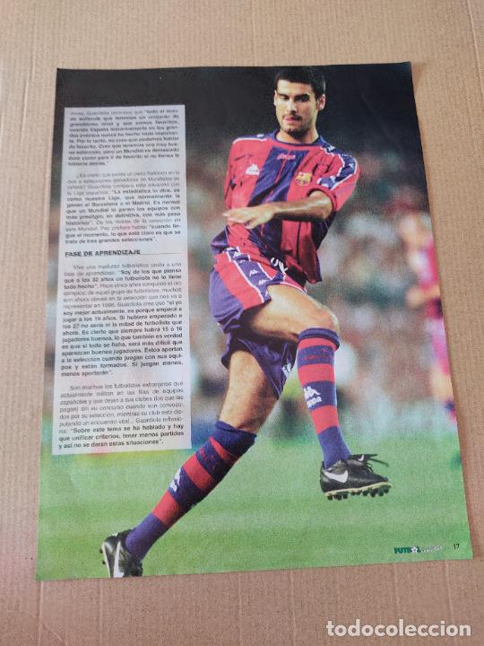 Sammelleidenschaft Sport: PEP GUARDIOLA BARCELONA BAR&Ccedil;A TIPO POSTER 1 PAG REVISTA FUTBOL FANTASTICO A&Ntilde;OS 90