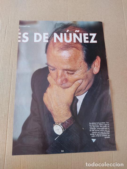 Sammelleidenschaft Sport: JOSEP LLUIS NU&Ntilde;EZ PRESIDENTE BARCELONA BAR&Ccedil;A POSTER 1 PAG REVISTA DON BALON A&Ntilde;OS 90