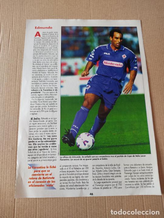 Sammelleidenschaft Sport: EDMUNDO FIORENTINA TIPO POSTER 1 PAG REVISTA DON BALON A&Ntilde;OS 90 + MAURO NAVAS UDINESE