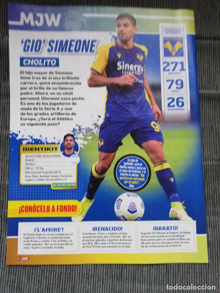 Sammelleidenschaft Sport: HOJA TIPO POSTER GIO SIMEONE HELLAS VERONA REVISTA JUGON 2021 2022 21 22 TAMA&Ntilde;O FOLIO