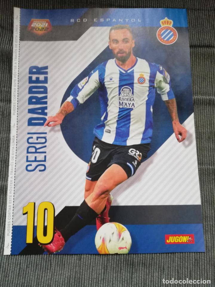 Collectionnisme sportif: POSTER SERGI DARDER ESPANYOL FRAN GARCIA RAYO VALLECANO REVISTA JUGON 2021 2022 21 22 TAMA&Ntilde;O FOLIO