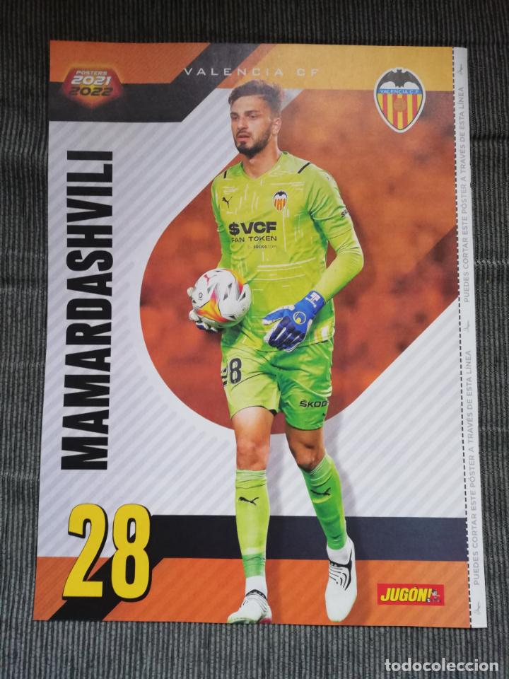 Collezionismo sportivo: POSTER MAMARDASHVILI VALENCIA REVISTA JUGON 2021 2022 21 22 TAMA&Ntilde;O FOLIO
