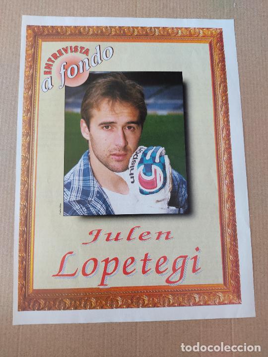 Coleccionismo deportivo: JULEN LOPETEGI LOPETEGUI BARCELONA BAR&Ccedil;A TIPO POSTER 1 PAG REVISTA DON BAL&Oacute;N A&Ntilde;OS 90 + ENTREVISTA
