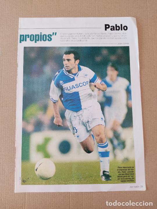 Collezionismo sportivo: PABLO DEPORTIVO ALAVES TIPO POSTER 1 PAG REVISTA DON BAL&Oacute;N A&Ntilde;OS 90 - 2000