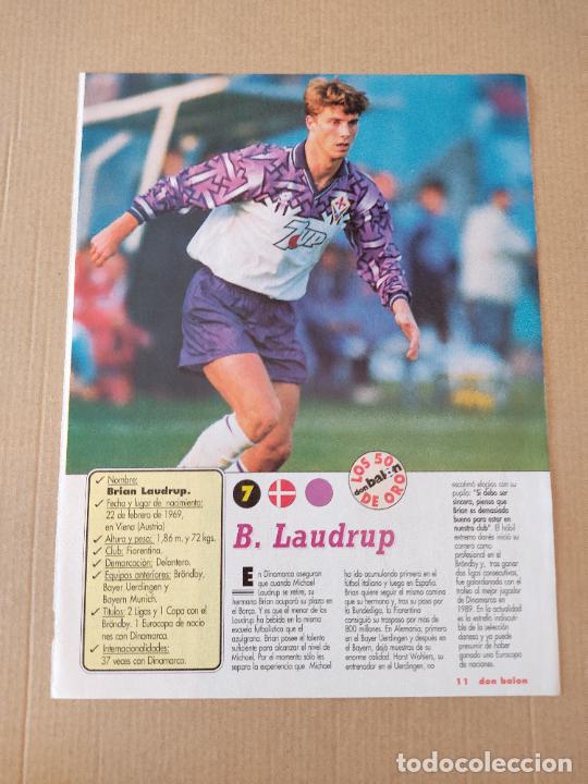 Sammelleidenschaft Sport: BRIAN LAUDRUP FIORENTINA FAUSTINO ASPRILLA PARMA DOBLE REPORTAJE TIPO POSTER 1 PAG REVISTA DON BALON