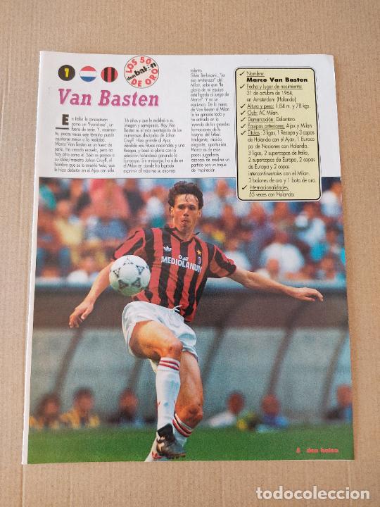 Sammelleidenschaft Sport: MARCO VAN BASTEN MILAN CAF&Uacute; SAO PAULO DOBLE REPORTAJE TIPO POSTER 1 PAG REVISTA DON BALON