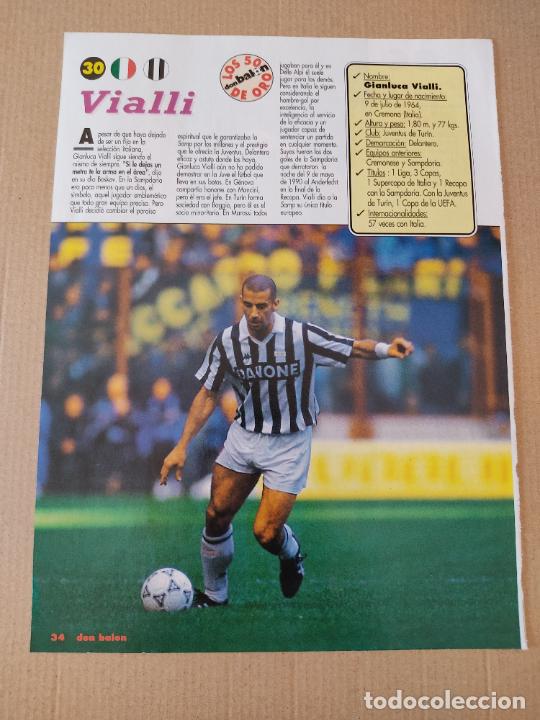 Sammelleidenschaft Sport: GIANLUCA VIALLI JUVENTUS DARKO PANCEV MACEDONIA DOBLE REPORTAJE TIPO POSTER 1 PAG REVISTA DON BALON