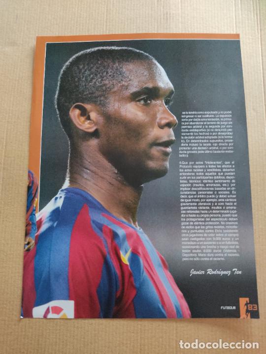 Collezionismo sportivo: SAMUEL ETOO ETO'O BARCELONA BAR&Ccedil;A TIPO POSTER 1 PAG REVISTA FUTBOL 11 ESTADIOS MUNDIAL ALEMANIA 2006