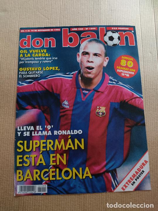 Collezionismo sportivo: RONALDO ROOKIE FICHAJE BARCELONA BAR&Ccedil;A TIPO POSTER 1 PAG PORTADA REVISTA DON BALON A&Ntilde;OS 90