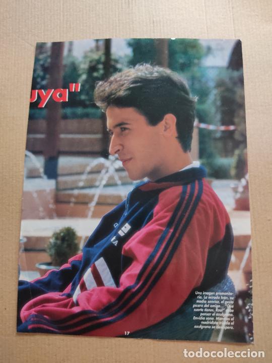 Collezionismo sportivo: RAUL GONZALEZ ESPA&Ntilde;A SELECCION ESPA&Ntilde;OLA TIPO POSTER 1 PAG REVISTA DON BALON A&Ntilde;OS 90 IVAN DE LA PE&Ntilde;A