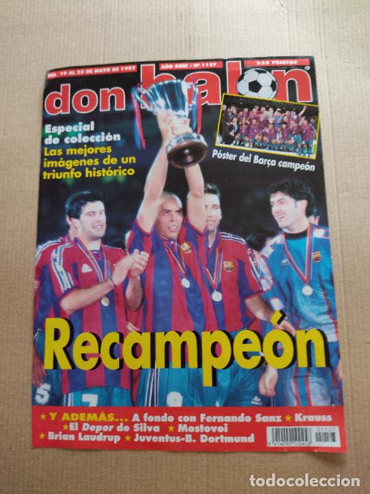 Collezionismo sportivo: LUIS FIGO RONALDO PIZZI VITOR BAIA TIPO POSTER PORTADA 1 PAG REVISTA DON BALON A&Ntilde;OS 90