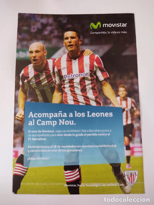 Collezionismo sportivo: DE MARCOS POSTER 1 PAG REVISTA ATHLETIC CLUB BILBAO PUBLICIDAD MOVISTAR TOQUERO ISMA LOPEZ