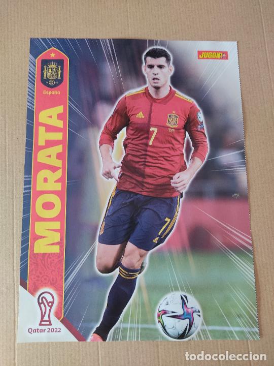Collezionismo sportivo: MORATA UNAI SIMON ESPA&Ntilde;A SELECCION ESPA&Ntilde;OLA MUNDIAL QATAR 2022 DOBLE P&Oacute;STER 1 P&Aacute;G REVISTA JUG&Oacute;N