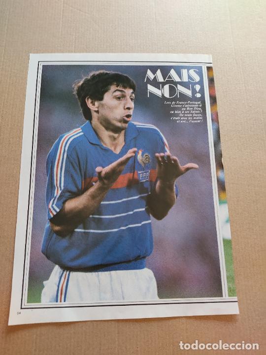 Collezionismo sportivo: ALAIN GIRESSE FRANCIA POSTER 1 PAG REVISTA ONZE FRANCES A&Ntilde;O 1984 BOLONI RUMANIA VS GERMANY ALEMANIA